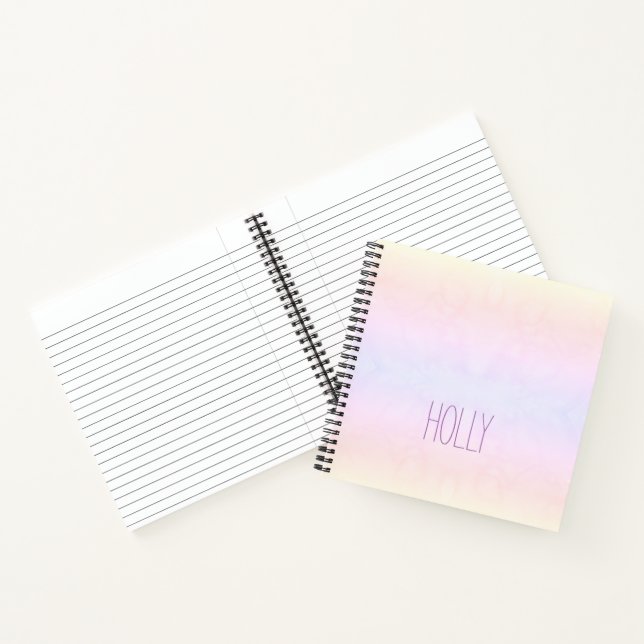 Pastel Prism Personalized Notebook (Inside)