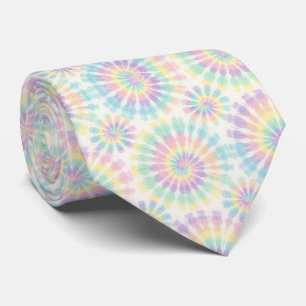 Pastel Psychedelic Tie-Dye Pattern Neck Tie