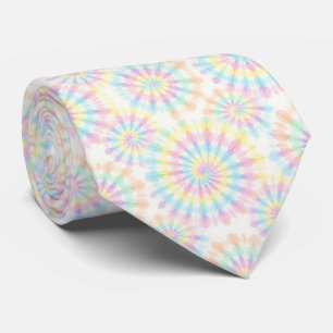 Pastel Psychedelic Tie-Dye Pattern Neck Tie