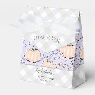 Pastel Pumpkin Autumn Favor Box