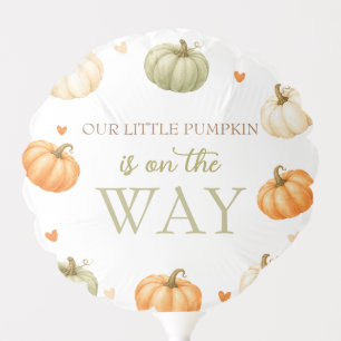 Pastel Pumpkin Baby Shower Party Balloon