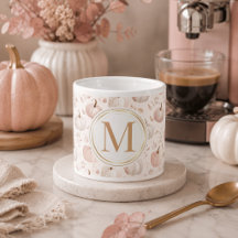Pastel Pumpkin Monogram – Personalized Initial
