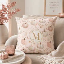 Pastel Pumpkin Monogram – Personalized Initial