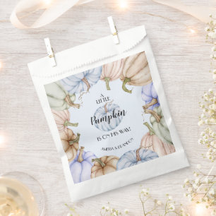 Pastel Pumpkins Blue Boy Baby Shower Favor Bag