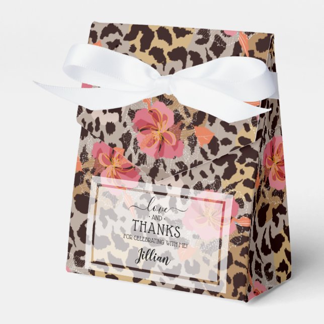 Pastel Pumpkins Blue Boy Baby Shower Favor Box (Front Side)