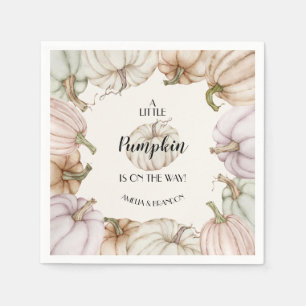 Pastel Pumpkins Neutral Baby Shower Napkins