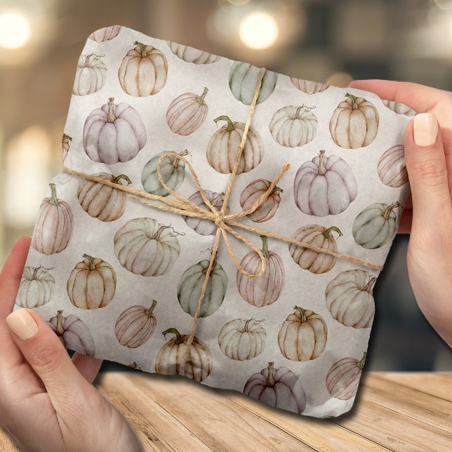 Pastel Pumpkins Tissue Paper (Creator Uploaded)