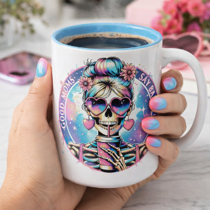 Pastel Punk & Parental Truths Two-Tone Coffee Mug
