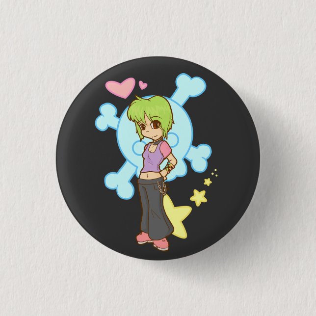 Pastel Punk Pinback Button (Front)