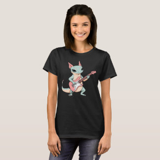 Pastel Punk Rock Axolotl Guitar Player Soft Grunge T-Shirt