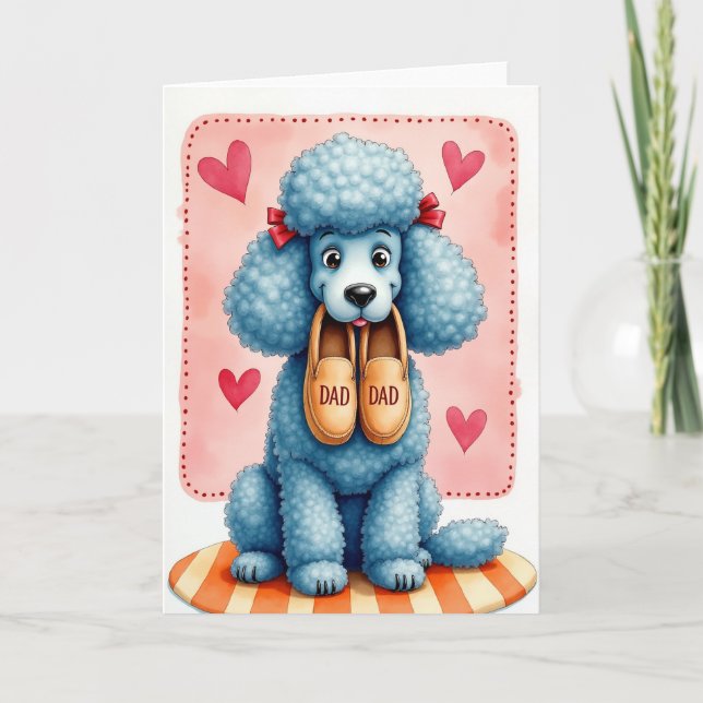 Pastel Puppy Fathers Day Card (Front)