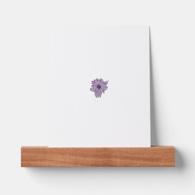 Pastel Purple, Amethyst Smoke artificial flower De Picture Ledge (Front)
