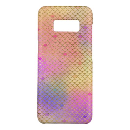 Pastel Purple and Orange Mermaid Scales Pattern Case-Mate Samsung Galaxy S8 Case