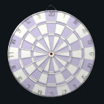 Pastel Purple And White Dartboard With Darts<br><div class="desc">Pastel Purple And White Dart Board</div>