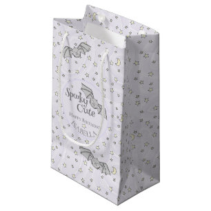 Pastel Purple Bats Spooky Cute Small Gift Bag