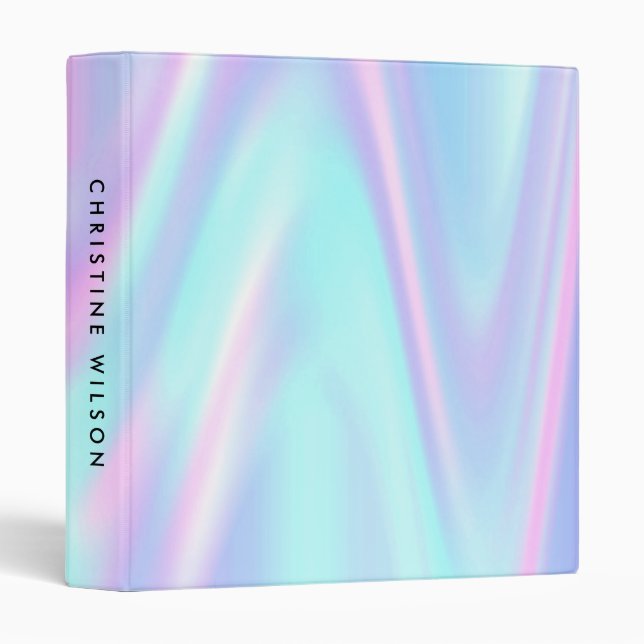 pastel purple blue 3 ring binder (Front/Spine)