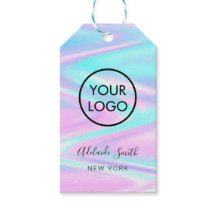 pastel purple blue boutique product gift tags