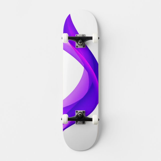 Pastel purple color skateboard (Front)