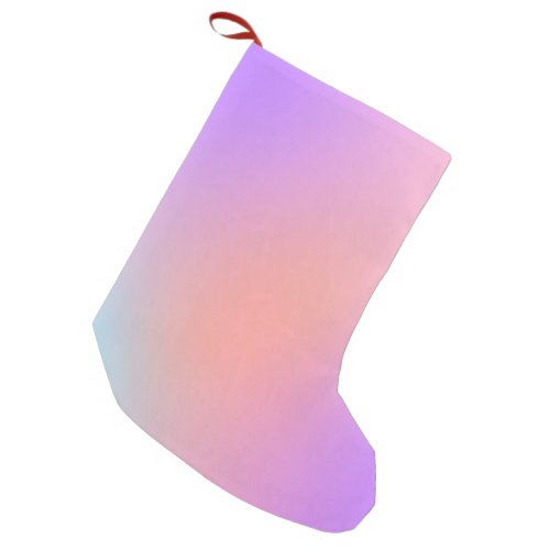 Pastel Purple Colors Abstract Blur Gradient Ombre Small Christmas Stocking