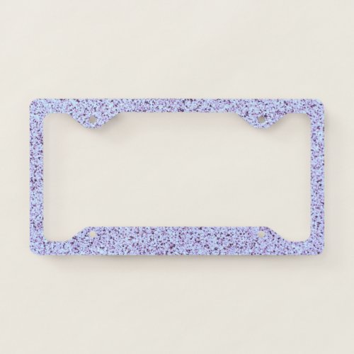 Pastel Purple Concrete Texture License Plate Frame