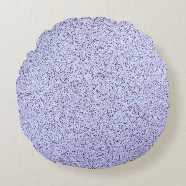 Pastel Purple Concrete Texture Round Pillow (Front)