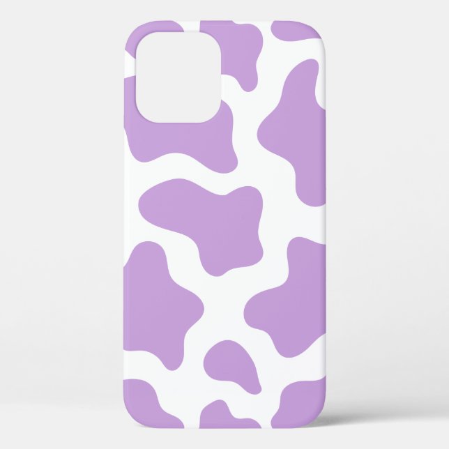 pastel purple cow print kawaii Case-Mate iPhone case (Back)