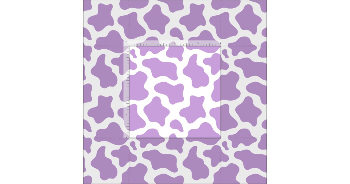 Lilac Cow Print Birthday Wrapping Paper