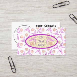 Pastel Purple Dragon Pattern Business Card