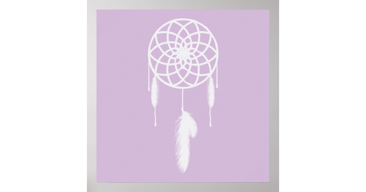Pastel Purple Dream Catcher Poster | Zazzle