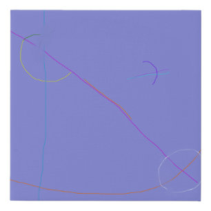 Pastel Purple Faux Canvas Print