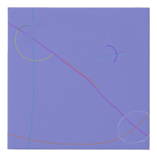 Pastel Purple Faux Canvas Print