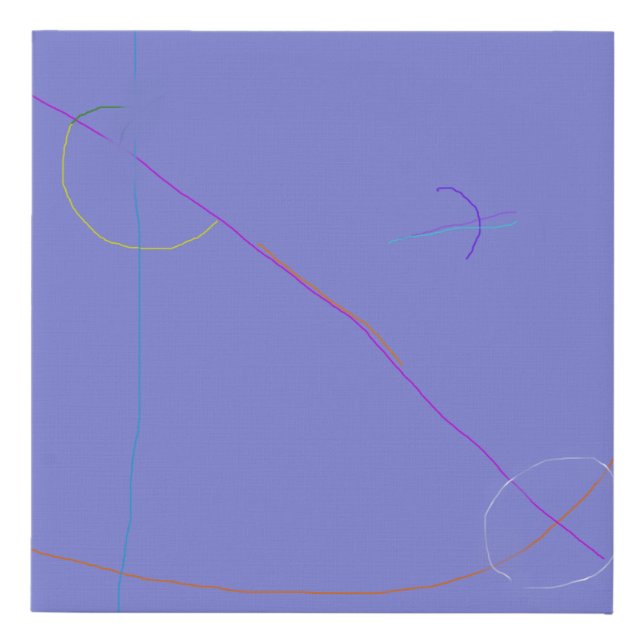 Pastel Purple Faux Canvas Print (Front)