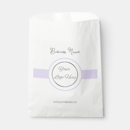 Pastel purple feminine branded paperbag with logo  favor bag