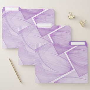Pastel Purple Geometric Background File Folder