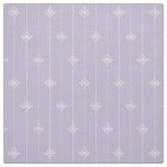 Pastel Purple Geometric Floral Pattern Fabric