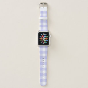 Pastel Purple Gingham Apple Watch Band