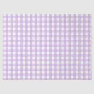 Pastel Purple Gingham Pattern Tissue Paper