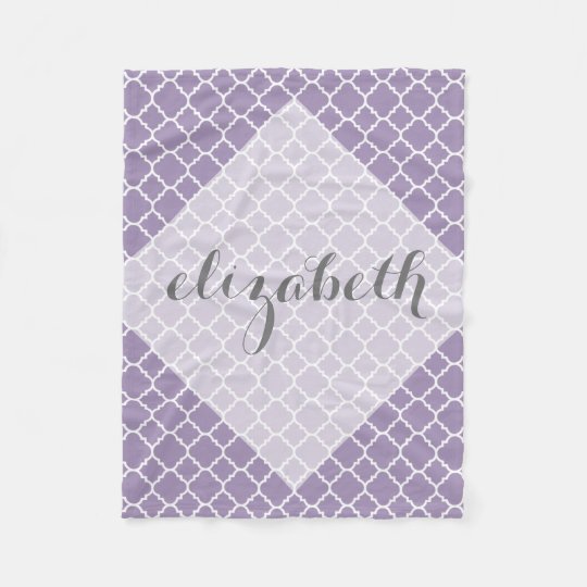 Pastel Purple Gray Quatrefoil Pattern Custom Name Fleece Blanket Impressive Fleece Blanket Pattern Pastel Purple Gray Quatrefoil Pattern Custom Name Fleece Blanket Impressive Fleece Blanket Pattern