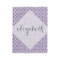 Pastel Purple Gray Quatrefoil Pattern script Name
