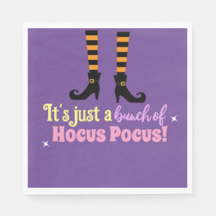 Pastel Purple Hocus Pocus Halloween Witch Leg Napkins