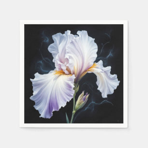 Pastel Purple Iris Blossom Napkins