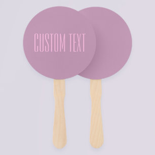 Pastel Purple & Light Pink   Modern Editable Text Hand Fan