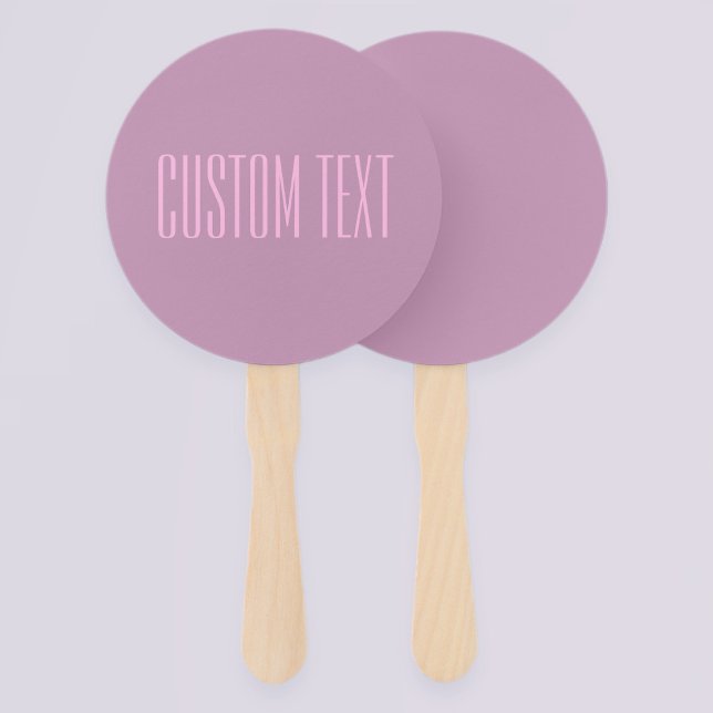 Pastel Purple & Light Pink | Modern Editable Text Hand Fan (Creator Uploaded)