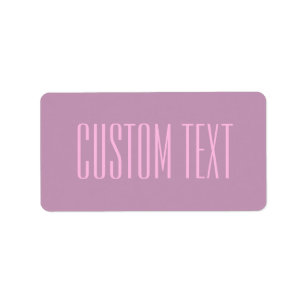 Pastel Purple & Light Pink Modern Editable Text Label