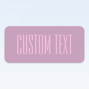 Pastel Purple & Light Pink   Modern Editable Text Labels