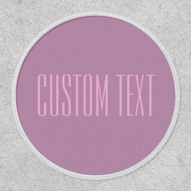 Pastel Purple & Light Pink | Modern Editable Text Patch (Front)