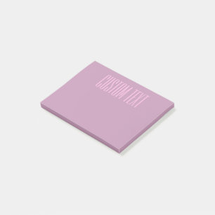 Pastel Purple & Light Pink Modern Editable Text Post-it Notes
