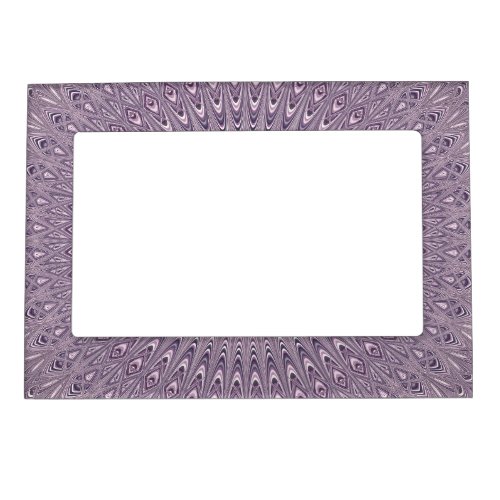 Pastel purple mandala magnetic picture frame