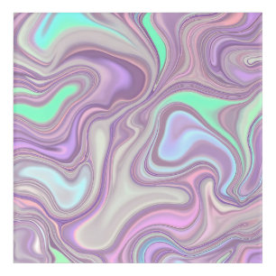 Pastel Purple Marble Swirl Pattern Acrylic Print
