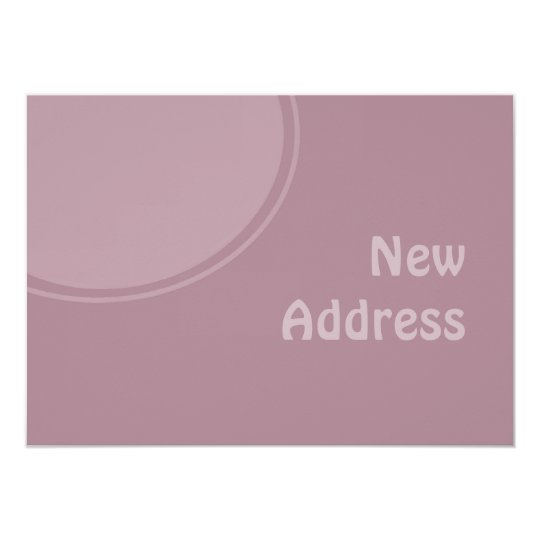 pastel purple mod New Address Card